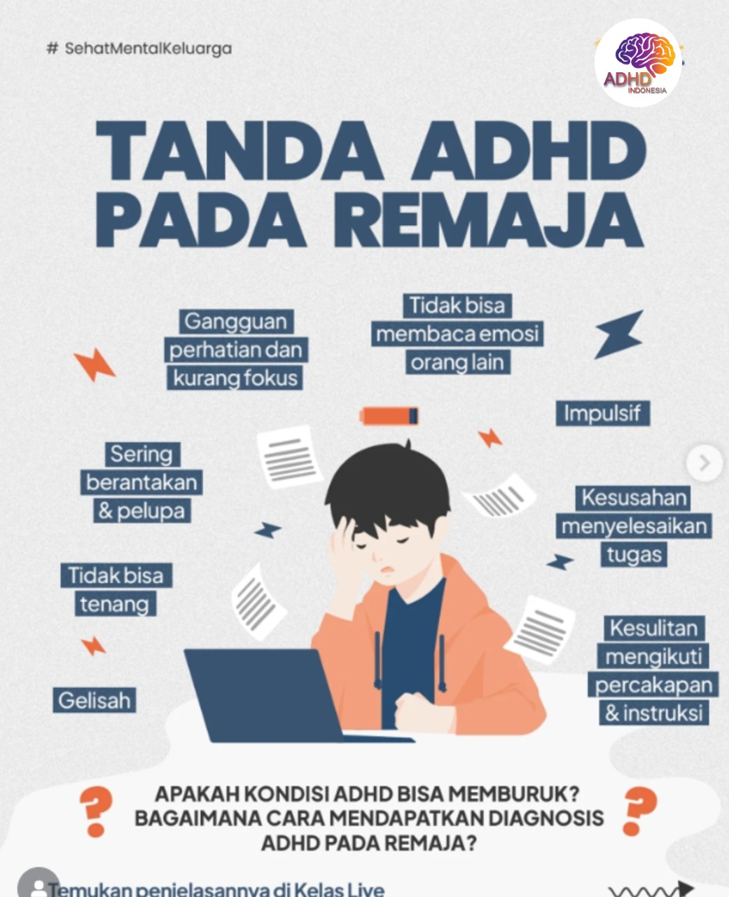 Screening ADHD Non-Diagnostik: Edukasi Awal bagi Orang Tua di Kabupaten Kerinci